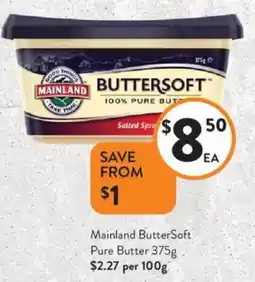 Foodworks Mainland ButterSoft Pure Butter offer