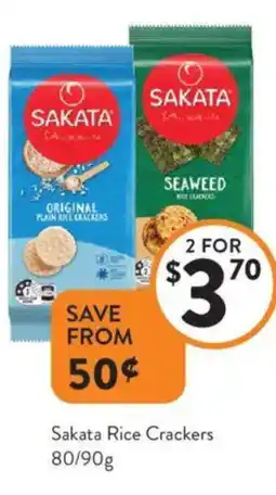 Foodworks Sakata Rice Crackers offer