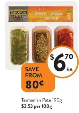 Foodworks Tasmanian Pate offer