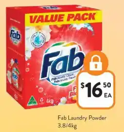 Foodworks Fab Laundry Powder offer