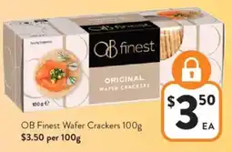 Foodworks OB Finest Wafer Crackers offer