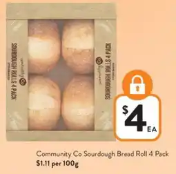 Foodworks Community Co Sourdough Bread Roll offer