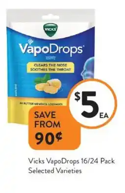 Foodworks Vicks VapoDrops offer