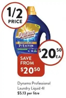 Foodworks Dynamo Professional Laundry Liquid offer
