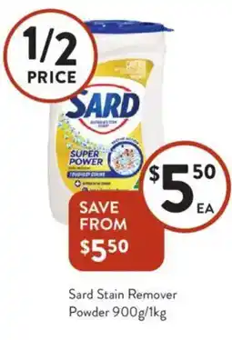 Foodworks Sard Stain Remover Powder offer