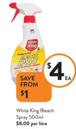 Foodworks White King Bleach Spray offer
