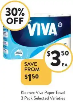Foodworks Kleenex Viva Paper Towel offer