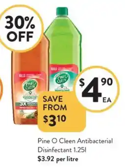 Foodworks Pine O Cleen Antibacterial Disinfectant offer