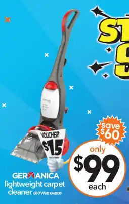 Cheap as Chips GERANICA lightweight carpet cleaner offer