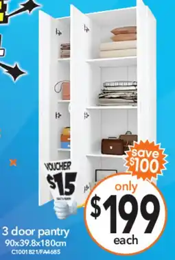 Cheap as Chips 3 door pantry offer
