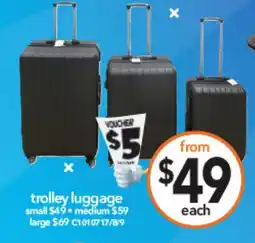 Cheap as Chips trolley luggage small offer