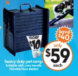 Cheap as Chips heavy duty pet ramp foldable with carry handle offer