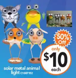 Cheap as Chips solar metal animal light C1007152 offer