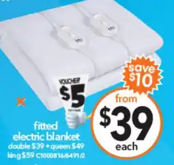 Cheap as Chips fitted electric blanket offer