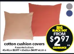 Cheap as Chips cotton cushion covers offer