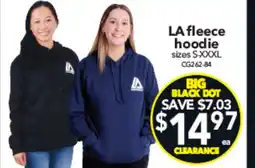 Cheap as Chips LA fleece hoodie offer