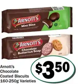 Friendly Grocer Arnott's Chocolate Coated Biscuits offer