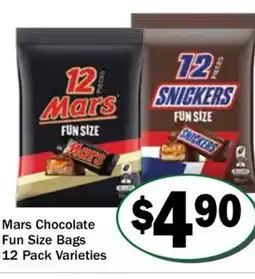 Friendly Grocer Mars Chocolate Fun Size Bags offer