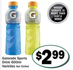 Friendly Grocer Gatorade Sports Drink offer