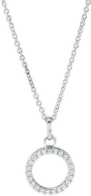 Michael Hill Open Circle Pendant with Cubic Zirconia in Sterling Silver offer