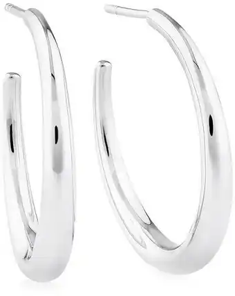 Michael Hill Sculpture Hoop Earrings In Sterling Silver^ offer