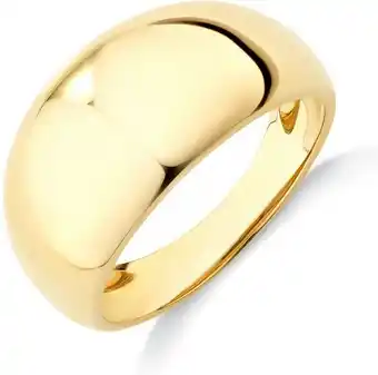 Michael Hill Wide Polished Dome Ring in 10ct Yellow Gold^ offer