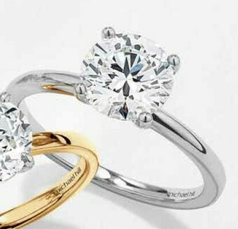 Michael Hill Laboratory-Created 1 Carat Diamond Ring in 14ct White Gold^ offer