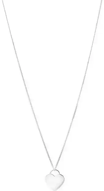 Michael Hill Engravable Heart Pendant in Sterling Silver offer