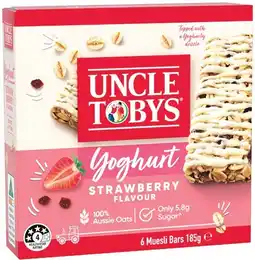 IGA Uncle Tobys Muesli Bars 6 Pack Selected Varieties offer
