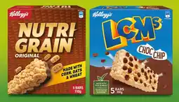 IGA Kellogg’s Nutri‑Grain or LCMs Bars 5 Pack Selected Varieties offer