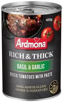 IGA Ardmona Rich & Thick Tomatoes 410g Selected Varieties offer