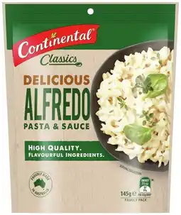 IGA Continental Pasta & Sauce 145‑170g, Rice 180‑190g or Creamy Cheesy Mash 110g Selected Varieties offer