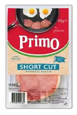 IGA Primo Wood Smoked Short Cut Rindless Bacon 175g offer