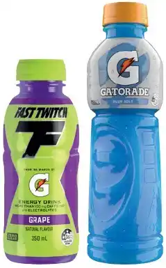 IGA Gatorade 600mL or Fast Twitch 350mL Selected Varieties offer