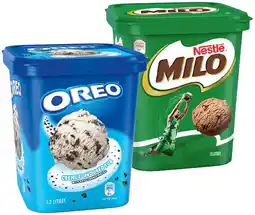 IGA Nestlé Milo or Oreo Ice Cream 1.2 Litre offer