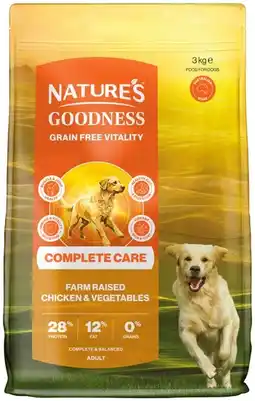 IGA Natures Goodness Complete Care Grain Free Dry Dog Food 3kg Selected Varieties offer