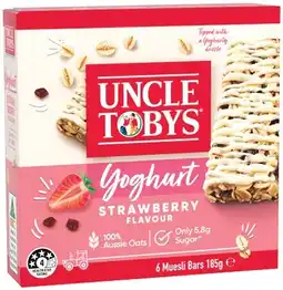 IGA Uncle Tobys Muesli Bars 5-6 Pack Selected Varieties offer