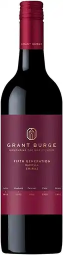 IGA Grant Burge Fifth Generation 750mL Varieties offer