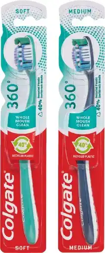 IGA Colgate 360° Toothbrush 1 Pack Selected Varieties offer