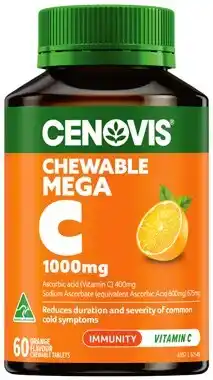 IGA Cenovis Mega Vitamin C 1000mg Chewable Tablets 60 Pack offer