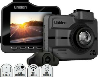 Autobarn Uniden Ultra HD 4K Dual Recording Wi-Fi GPS Dash Cam offer