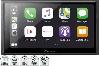Autobarn Pioneer 6.8” 200W AV Wireless Carplay™ Android Auto Receiver W/ Bonus Reverse Camera offer