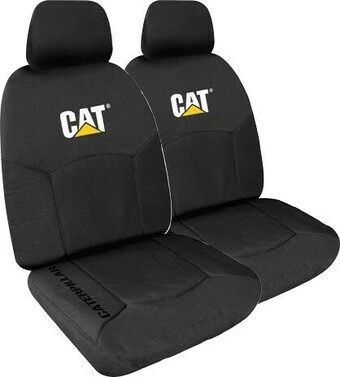 Autobarn Caterpillar Canvas Icon Seat Covers Black offer