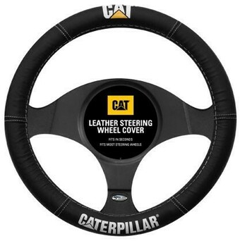 Autobarn Caterpillar Leather Steering Wheel Cover offer