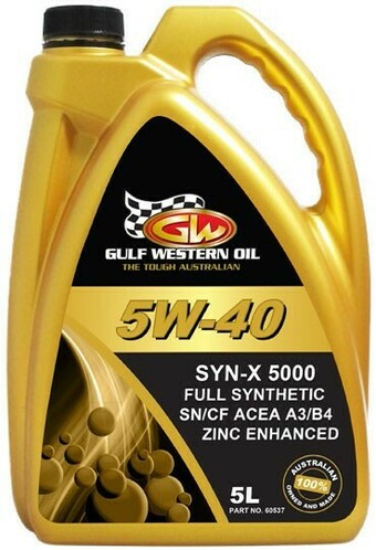 Autobarn Gulf Western Oil Syn-X 5000 5W40 5LT offer