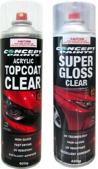 Autobarn Concept Paints Clear Sprays 400g offer