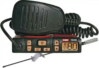Autobarn GME 5W 80CH Super Compact UHF CB Radio + Antenna offer