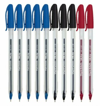 Officeworks Paper Mate 10 Pack InkJoy 100 Ballpoint Pens offer