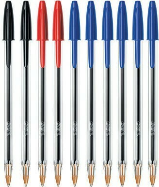 Officeworks Bic 10 Pack Cristal Original Ballpoint Pens offer
