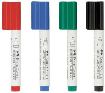 Officeworks Faber-Castell 4 Pack Connector Pen Whiteboard Markers offer